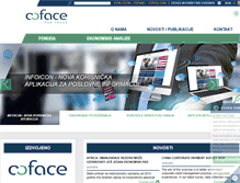 Tablet Screenshot of coface.hr