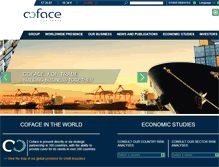 Tablet Screenshot of coface.com