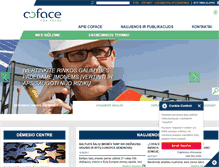 Tablet Screenshot of coface.lt