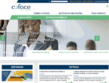 Tablet Screenshot of coface.com.br