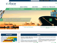 Tablet Screenshot of coface.com.sg