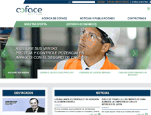 Tablet Screenshot of coface.cl